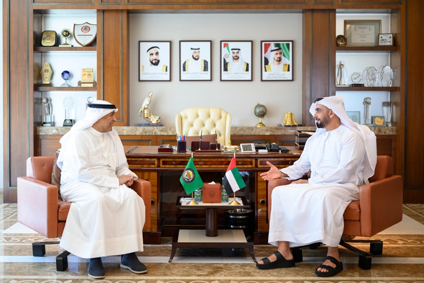 Saif bin Zayed Meets With GCC Secretary General